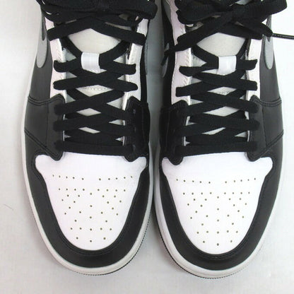 NIKE AIR JORDAN 1 MID White/Black/Grey Sneakers Size 28cm