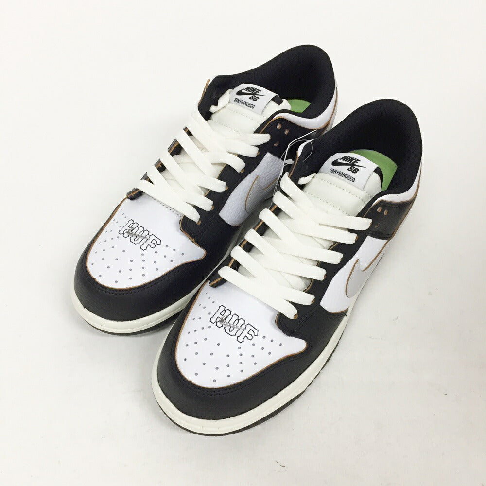HUF x NIKE SB DUNK LOW OG QS Black/White Sneakers Size 8