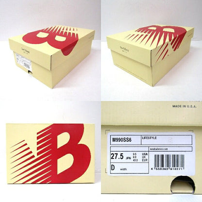 Balance M990 SS6 Pigskin Suede Low-Cut Sneakers Size 27.5cm