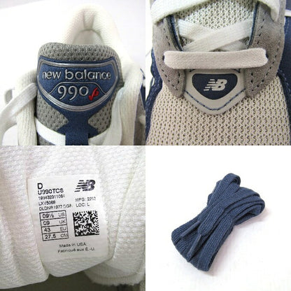 Balance U990TC6 Pigskin Suede Low-Cut Sneakers Size 27.5cm