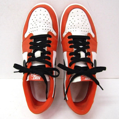 NIKE AIR JORDAN 1 Low OG Orange White Sneakers Size 27cm