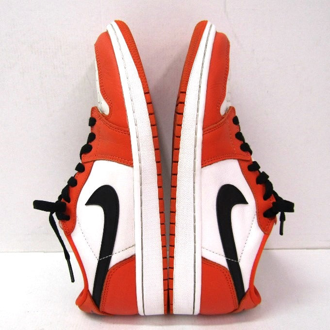 NIKE AIR JORDAN 1 Low OG Orange White Sneakers Size 27cm
