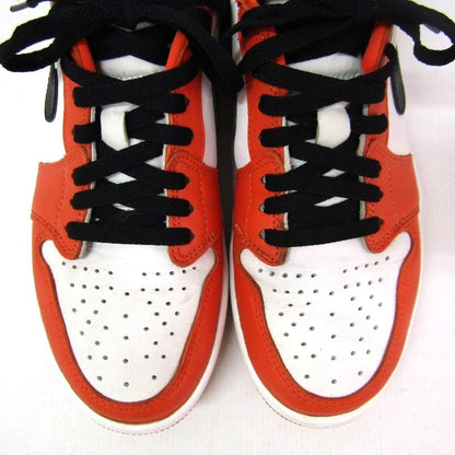NIKE AIR JORDAN 1 Low OG Orange White Sneakers Size 27cm