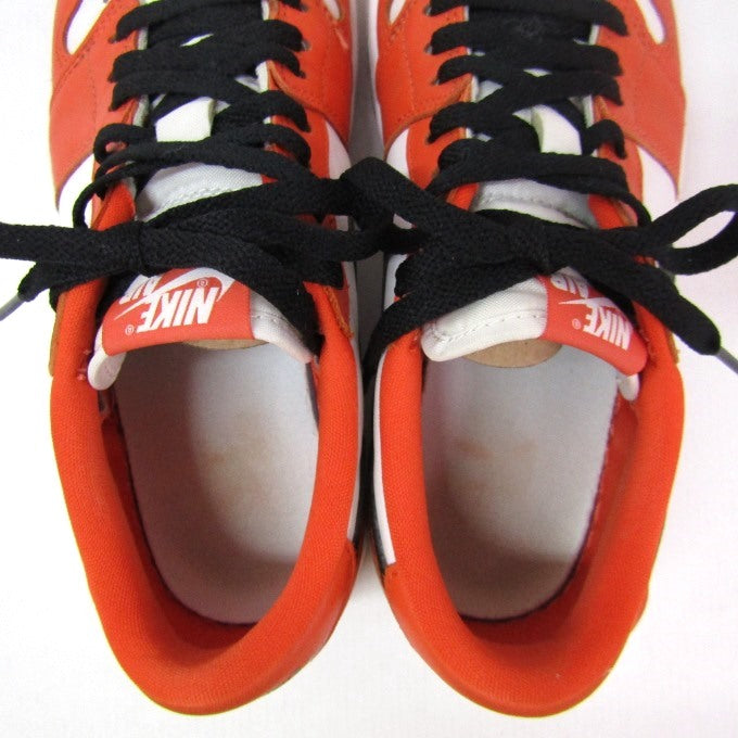 NIKE AIR JORDAN 1 Low OG Orange White Sneakers Size 27cm