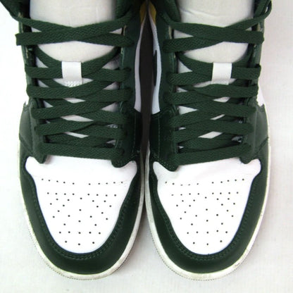 NIKE AIR JORDAN 1 Mid Noble Green White Sneakers Size 28cm