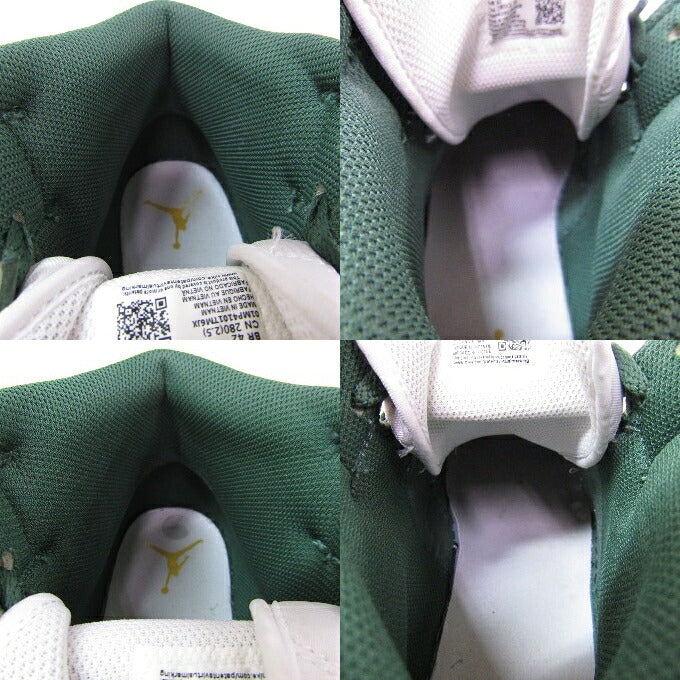 NIKE AIR JORDAN 1 Mid Noble Green White Sneakers Size 28cm