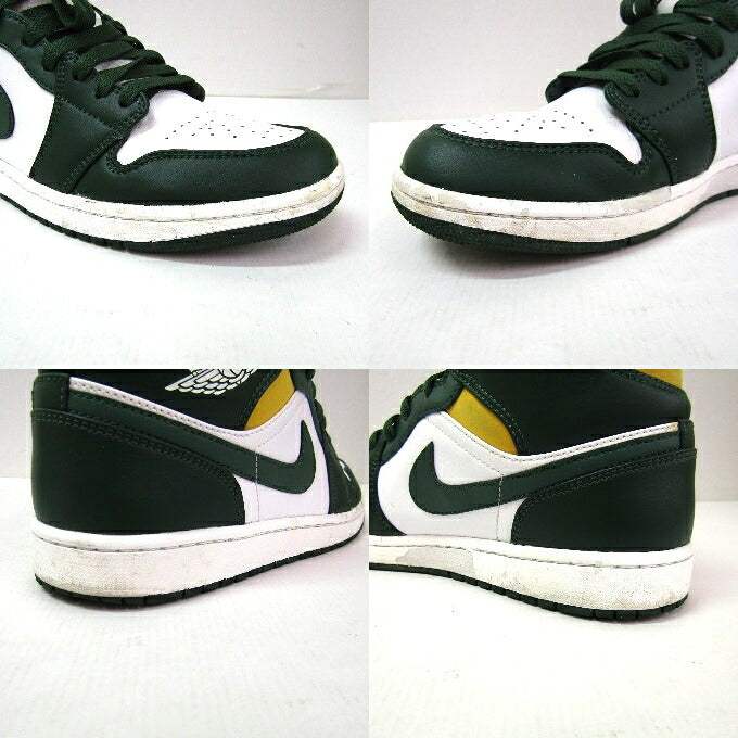 NIKE AIR JORDAN 1 Mid Noble Green White Sneakers Size 28cm