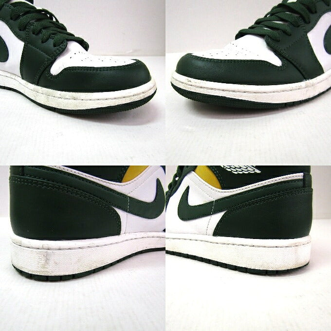 NIKE AIR JORDAN 1 Mid Noble Green White Sneakers Size 28cm