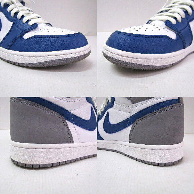 NIKE AIR JORDAN 1 Retro High OG True Gray Sneakers Size 27cm