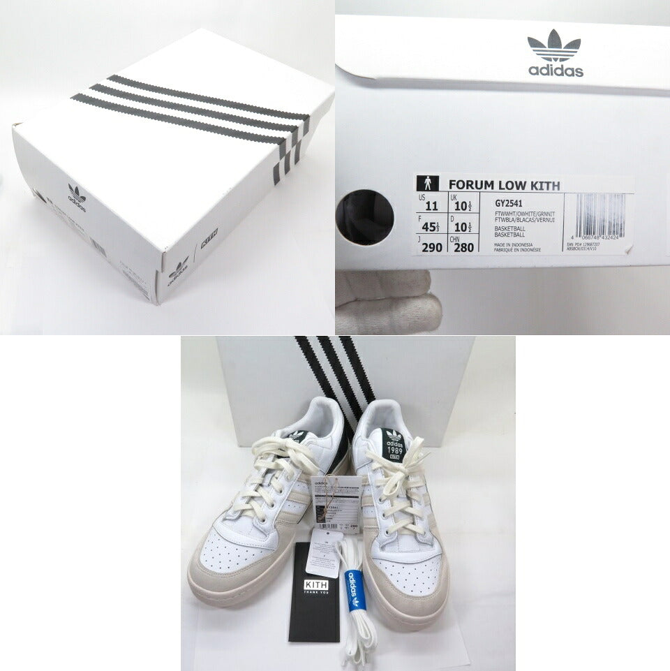 adidas Originals Kith Forum Low White Green Sneakers