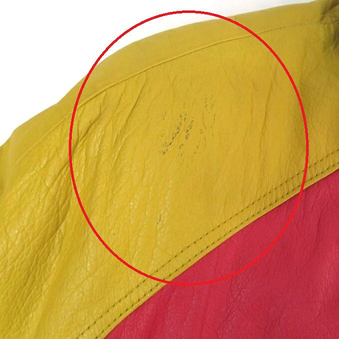 Red Baron 8-Ball Leather Jacket Multi-Color Size M