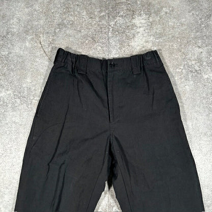 Y's For Men 02AW Cotton Linen Casual Pants Black Size 2
