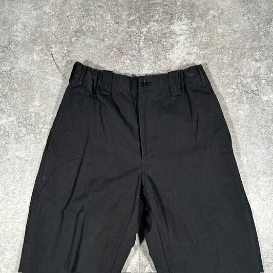Y's For Men 02AW Cotton Linen Casual Pants Black Size 2