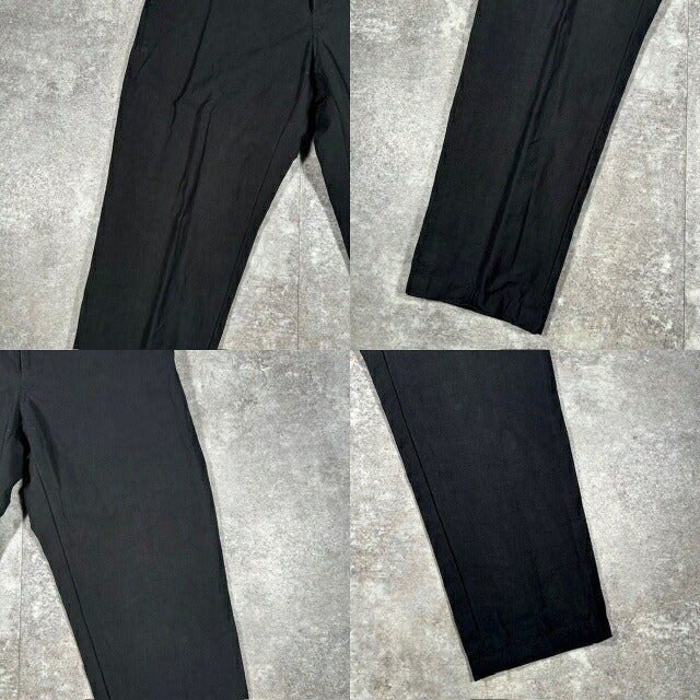 Y's For Men 02AW Cotton Linen Casual Pants Black Size 2