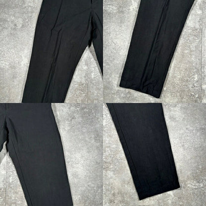 Y's For Men 02AW Cotton Linen Casual Pants Black Size 2
