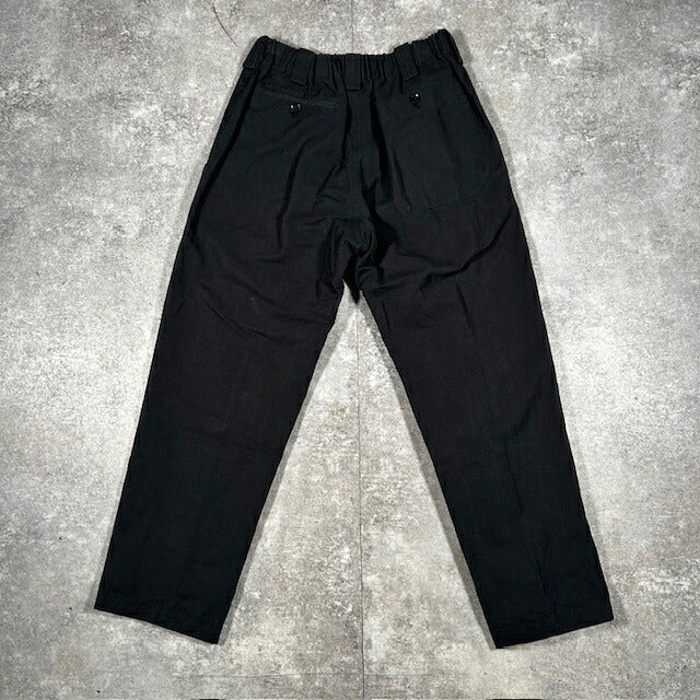 Y's For Men 02AW Cotton Linen Casual Pants Black Size 2