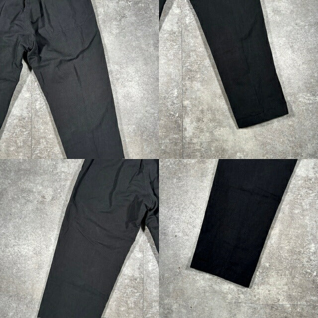 Y's For Men 02AW Cotton Linen Casual Pants Black Size 2