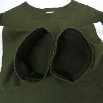 CALEE Vintage Football T-Shirt Olive Size M