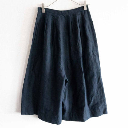 GRAND MIDI Linen Wide Pants Blue Size 36