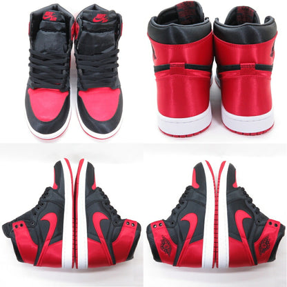 NIKE WMNS AIR JORDAN 1 Retro High OG "Satin Bred" Sneakers