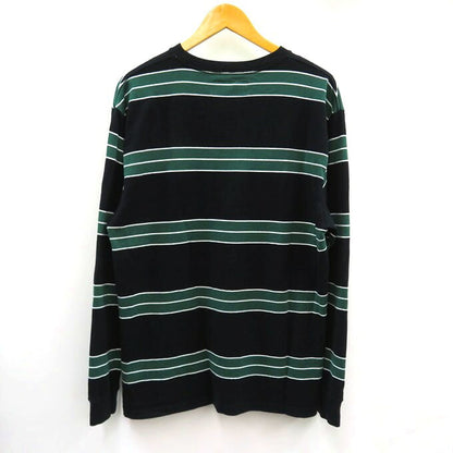 CHALLENGER Long Sleeve Classic Border T-Shirt Black/Green Size S