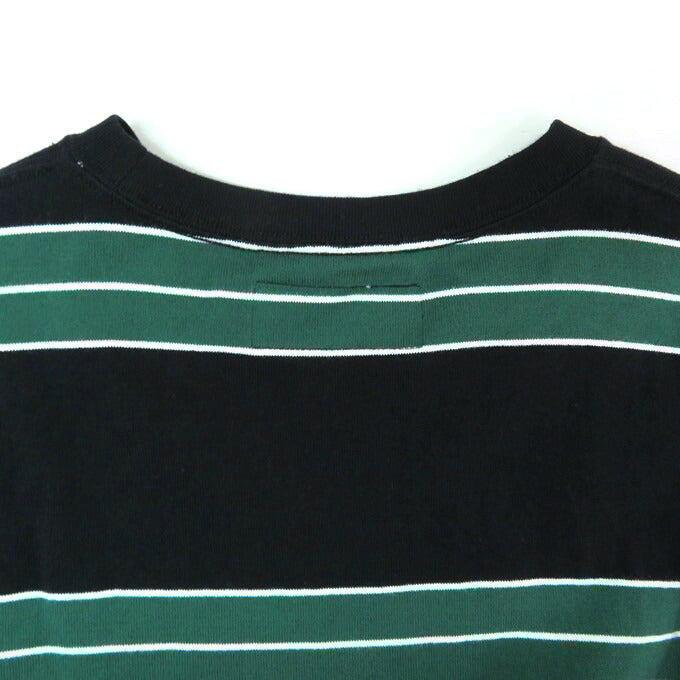 CHALLENGER Long Sleeve Classic Border T-Shirt Black/Green Size S