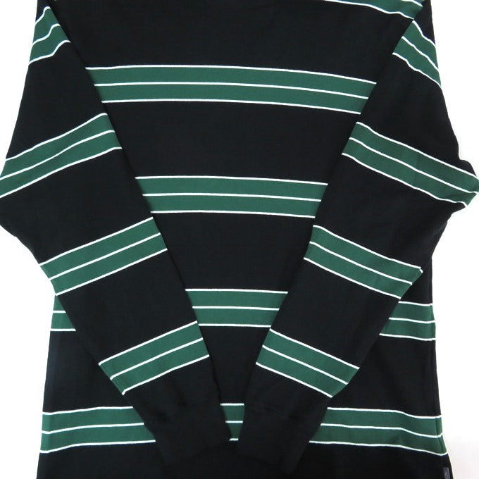 CHALLENGER Long Sleeve Classic Border T-Shirt Black/Green Size S