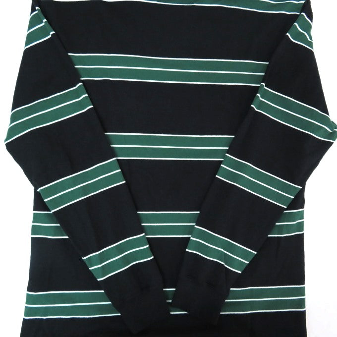 CHALLENGER Long Sleeve Classic Border T-Shirt Black/Green Size S