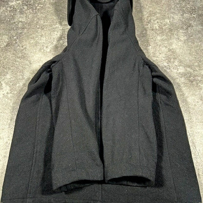 Comme des Garcons Homme Black Wool Logo Lining Coat Size M