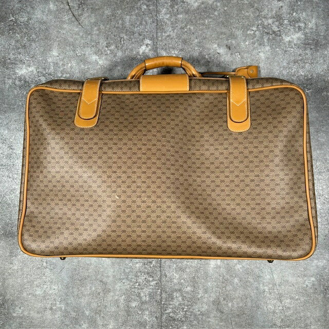 Gucci Old Gucci Micro GG Leather Boston Bag