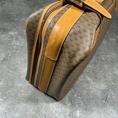 Gucci Old Gucci Micro GG Leather Boston Bag
