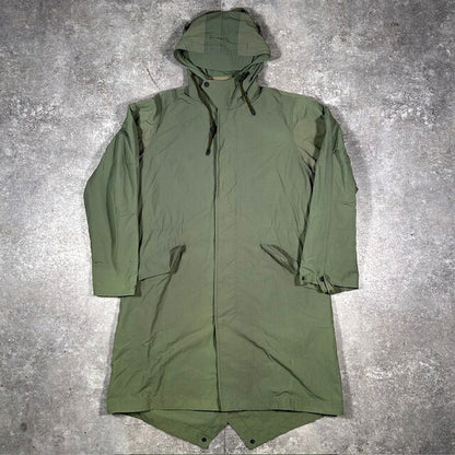 Rag & Bone Green Cotton Nylon USA Made Military Coat Size L