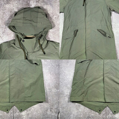 Rag & Bone Green Cotton Nylon USA Made Military Coat Size L