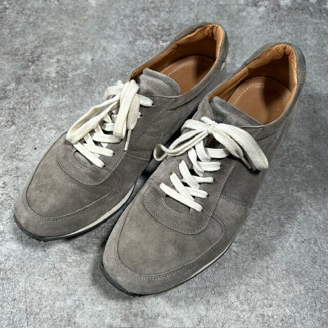 Car Shoe Gray Suede Italian Sneakers Size 8