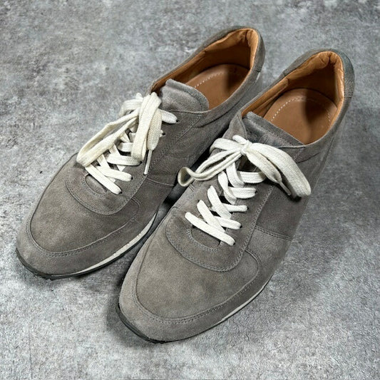 Car Shoe Gray Suede Italian Sneakers Size 8