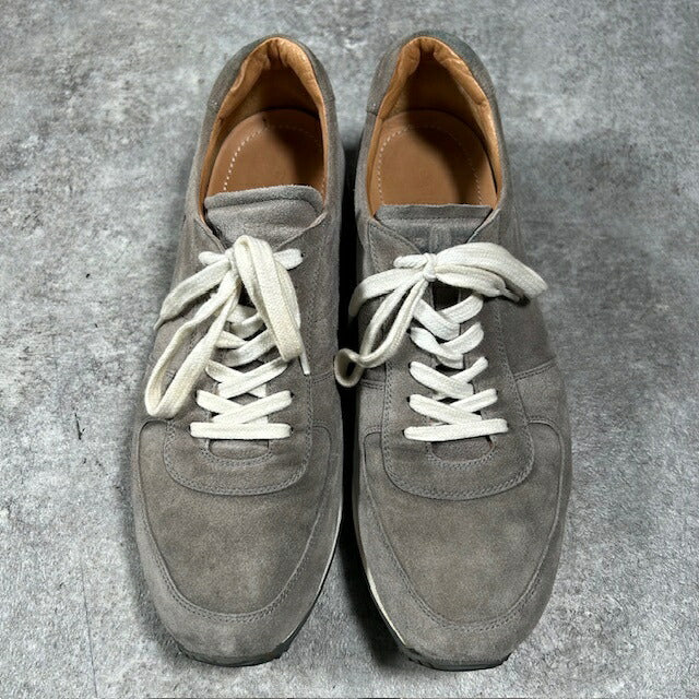 Car Shoe Gray Suede Italian Sneakers Size 8