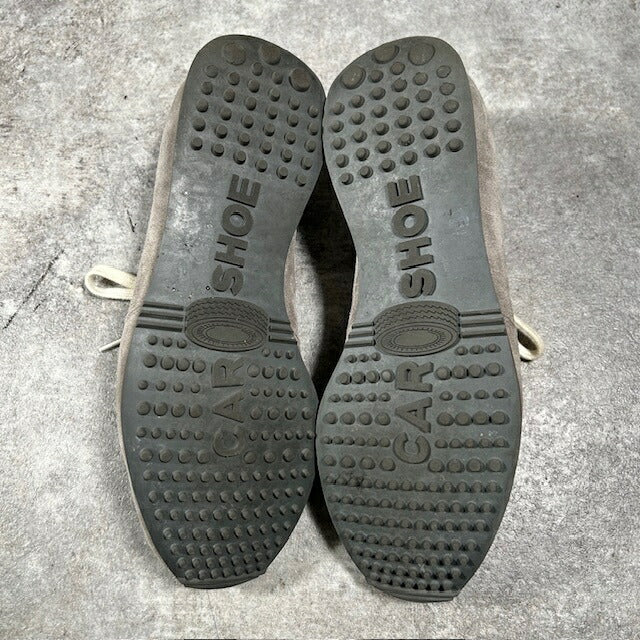 Car Shoe Gray Suede Italian Sneakers Size 8