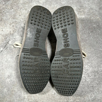 Car Shoe Gray Suede Italian Sneakers Size 8
