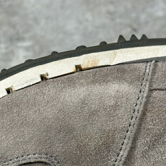 Car Shoe Gray Suede Italian Sneakers Size 8