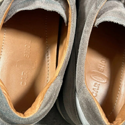 Car Shoe Gray Suede Italian Sneakers Size 8