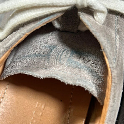 Car Shoe Gray Suede Italian Sneakers Size 8
