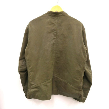 DRESS HIPPY Sheepskin Double Riders Jacket Olive Size L