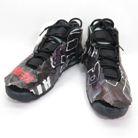 NIKE AIR MORE UPTEMPO 96 Maximum Volume Black Red Sneakers