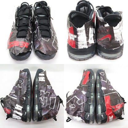 NIKE AIR MORE UPTEMPO 96 Maximum Volume Black Red Sneakers