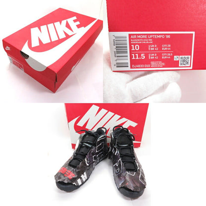 NIKE AIR MORE UPTEMPO 96 Maximum Volume Black Red Sneakers
