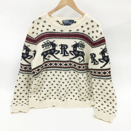 POLO RALPH LAUREN Lambs Wool Sweater Multi Size L