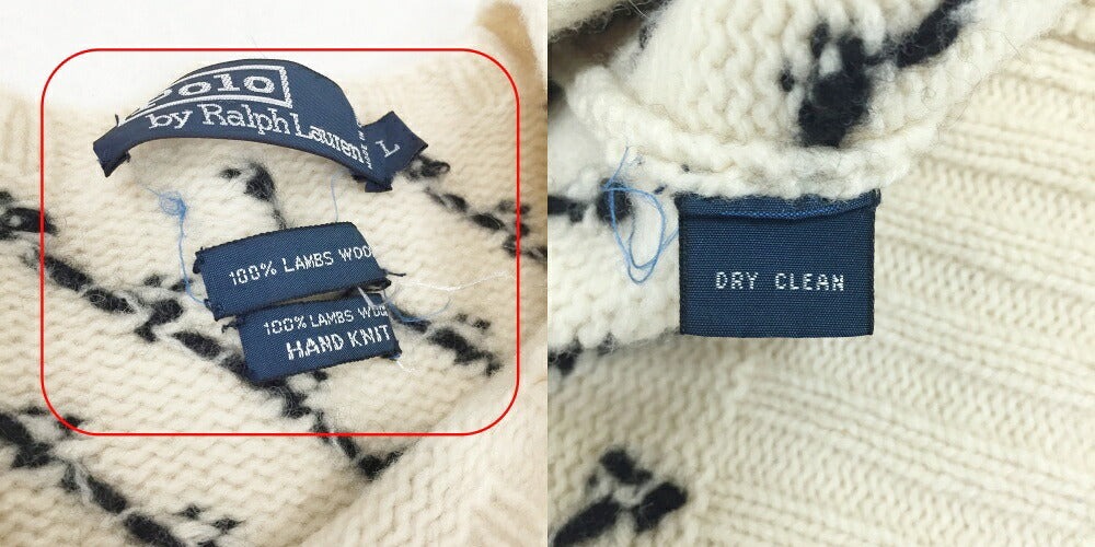 POLO RALPH LAUREN Lambs Wool Sweater Multi Size L