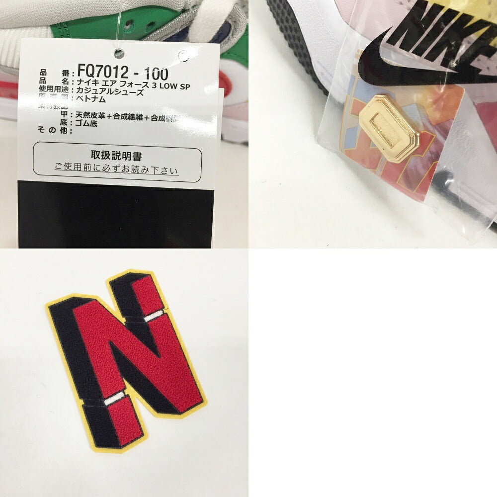 LOW SP Nike x Nigo Air Force 3 Multi-Color Sneakers Size 8.5