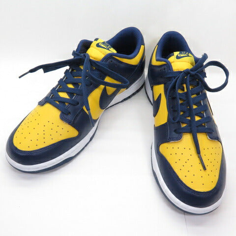 NIKE Dunk Low Retro "Michigan" Maize Navy Sneakers