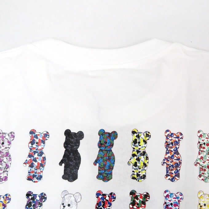 A BATHING APE x MEDICOM TOY Camo Bear T-Shirt Size XL